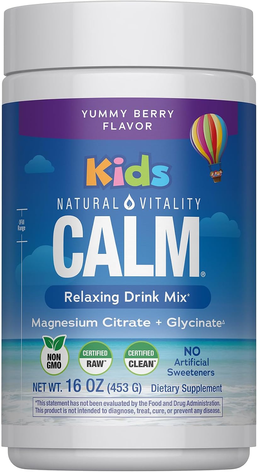 Natural Vitality Calm Sleep Ashwagandha Melatonin Stress Mood Support Capsules
