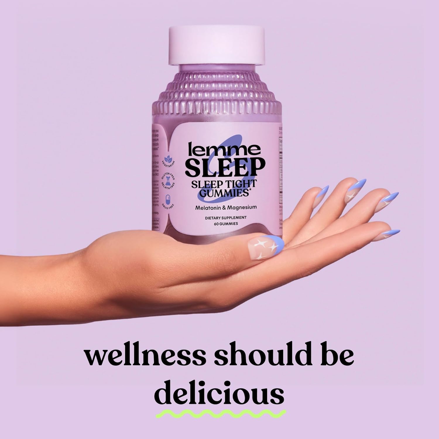 Lemme Sleep Gummies 5mg Melatonin Berry Flavored 60 Count