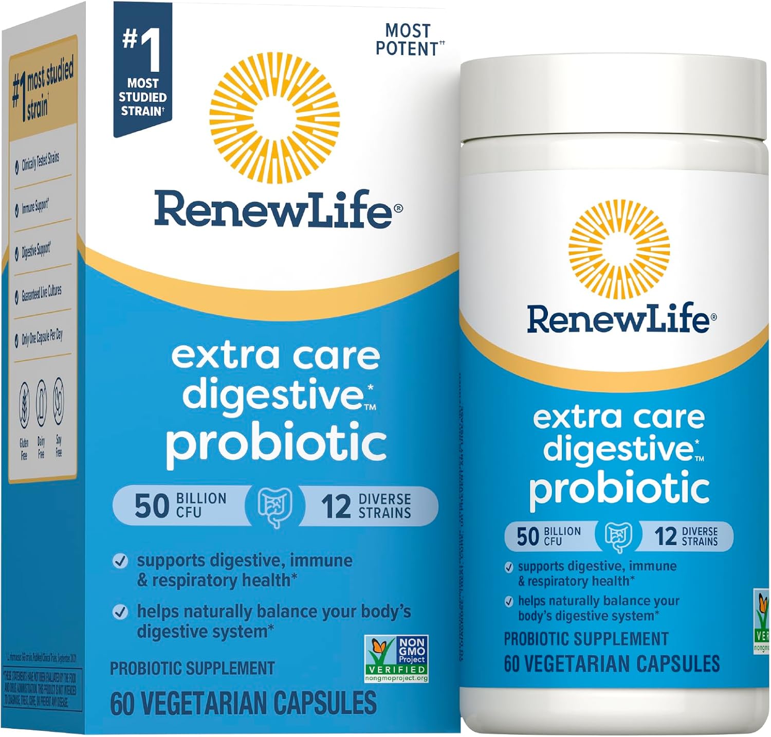 Renew Life Extra Care Probiotic Digestive Support Capsules