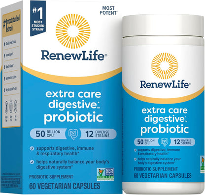 Renew Life Extra Care Probiotic Digestive Support Capsules