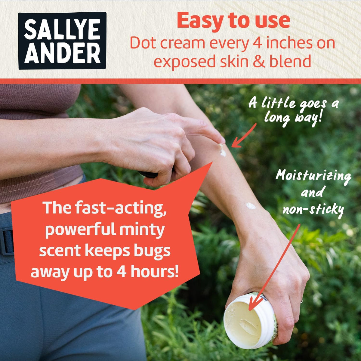 SALLYEANDER No-Bite-Me Natural Bug & Insect Repellent Lotion