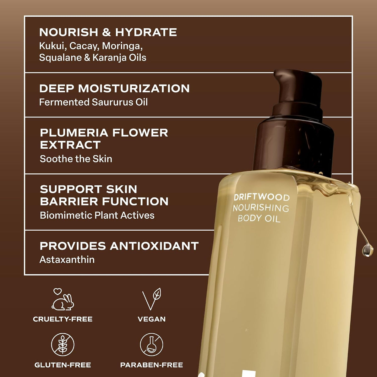 Saltair Driftwood After Shower Dry Body Oil Moisturizer