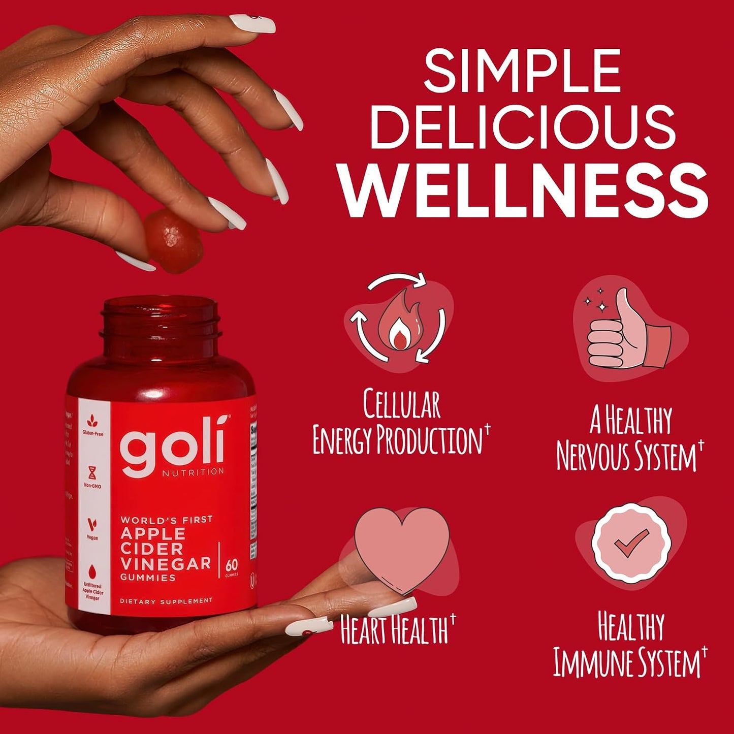 Goli Apple Cider Vinegar Dietary Supplement Gummies