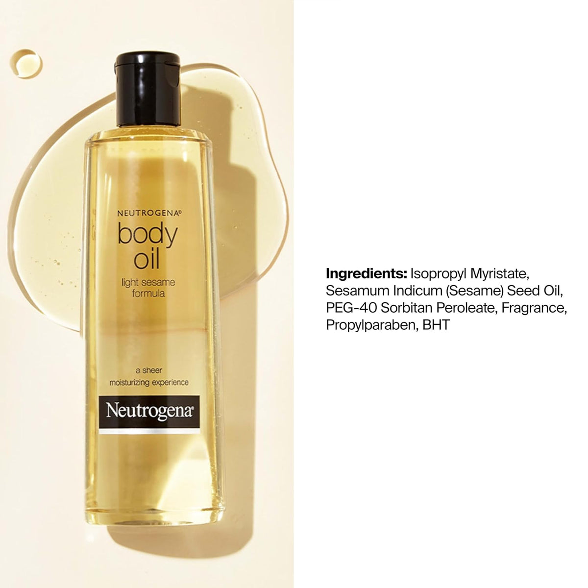 Neutrogena Light Sesame Formula Body Oil Moisturizer
