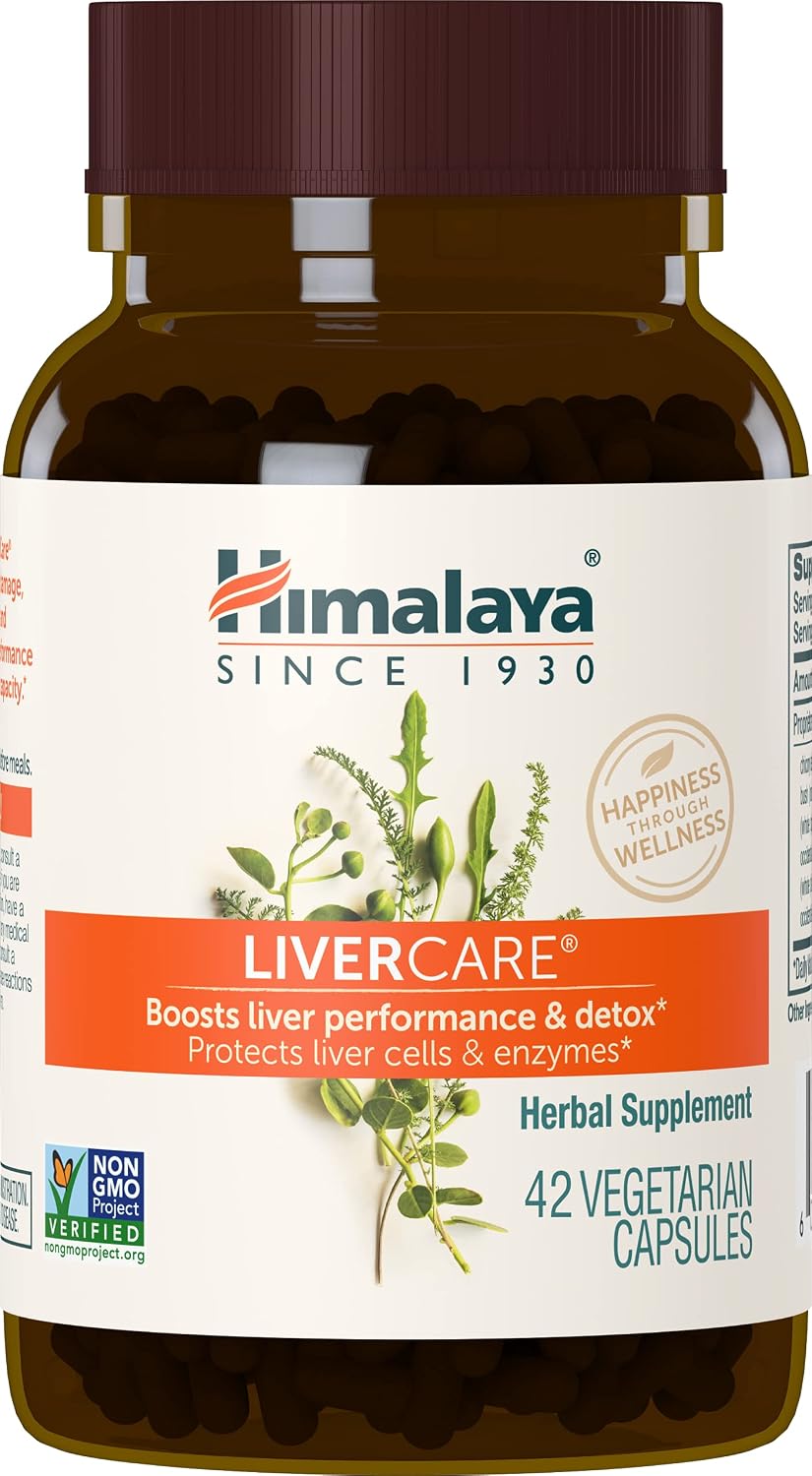 Himalaya LiverCare Liver Support Detox Cleanse Formula Capsules