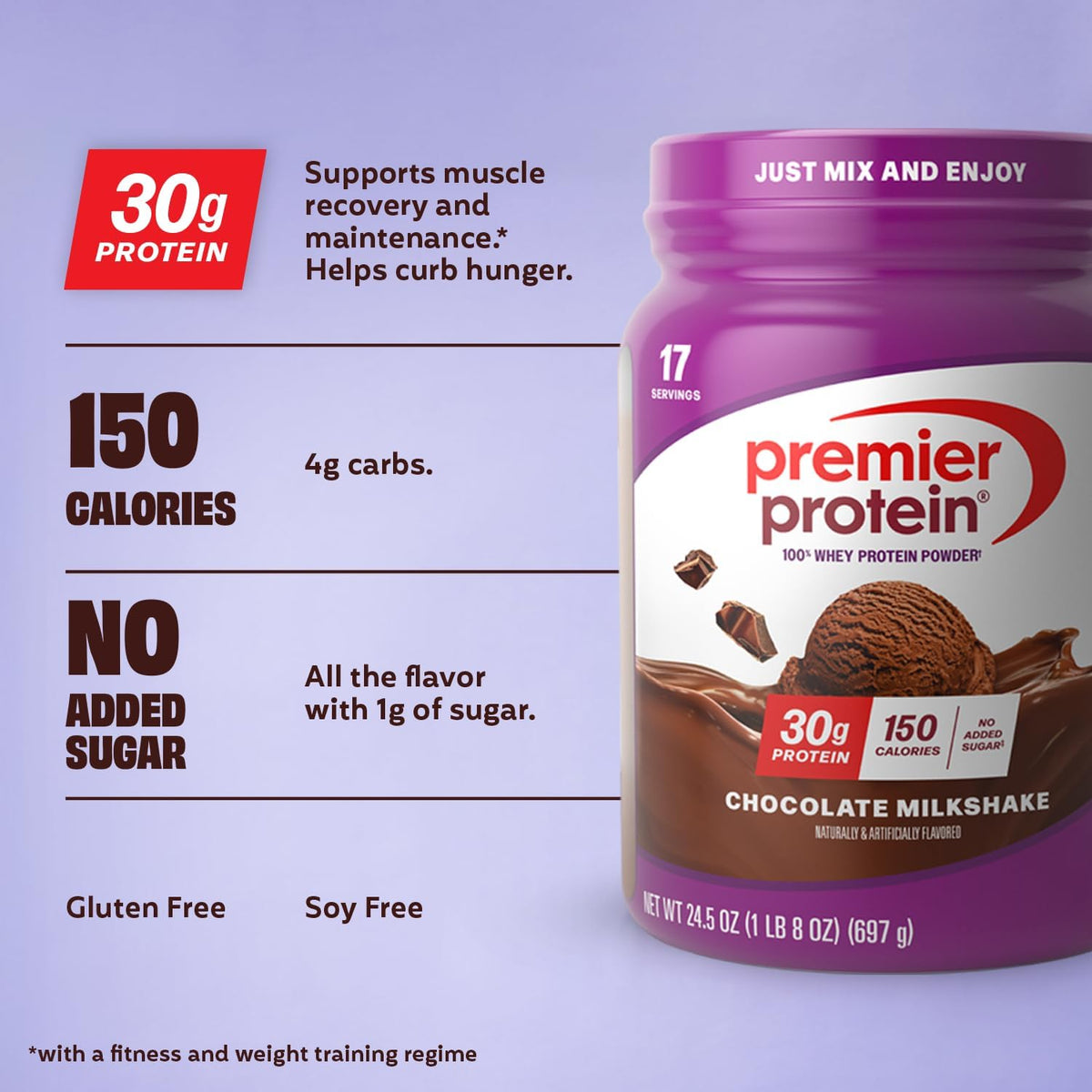 Premier Protein 100% Whey Protein Powder 17 Servings