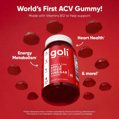 Goli Apple Cider Vinegar Dietary Supplement Gummies
