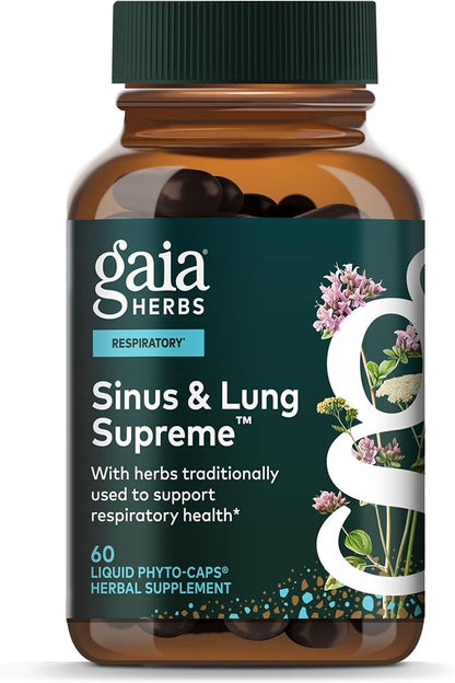 Gaia Herbs Sinus & Lung Supreme Respiratory Support Capsules