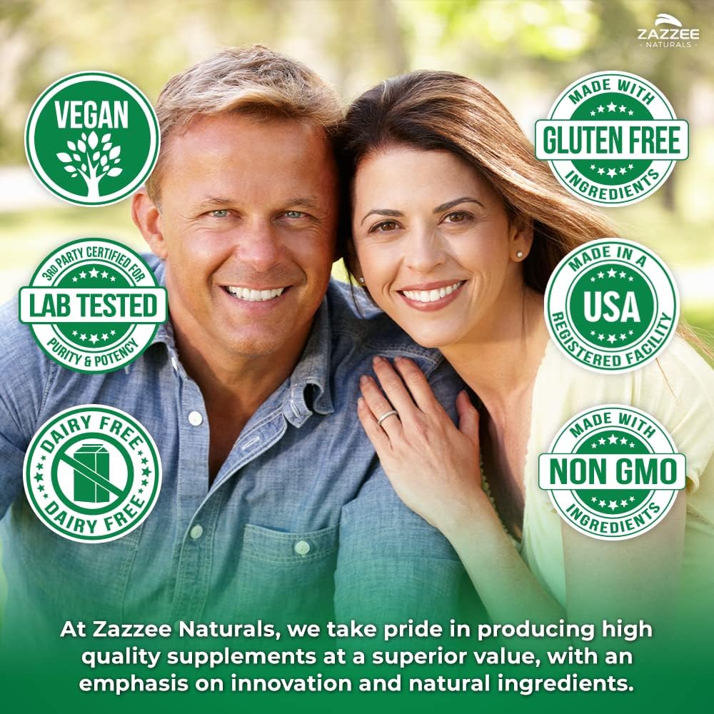Zazzee Extra Strength Mullein Leaf 10:1 Extract Respiratory Support Capsules