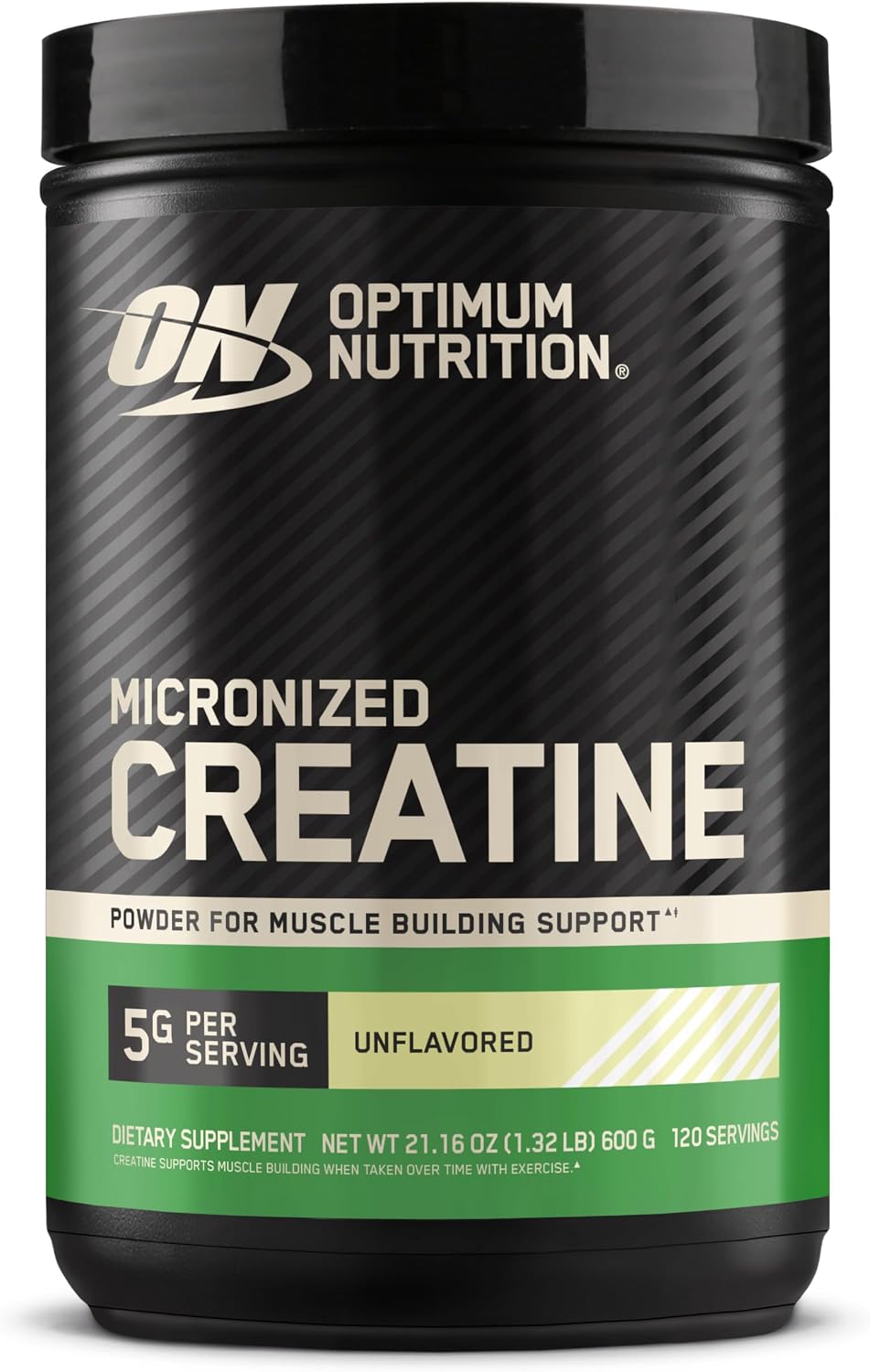 Optimum Nutrition Micronized Creatine Monohydrate Powder 5g Per Serving 120 Servings