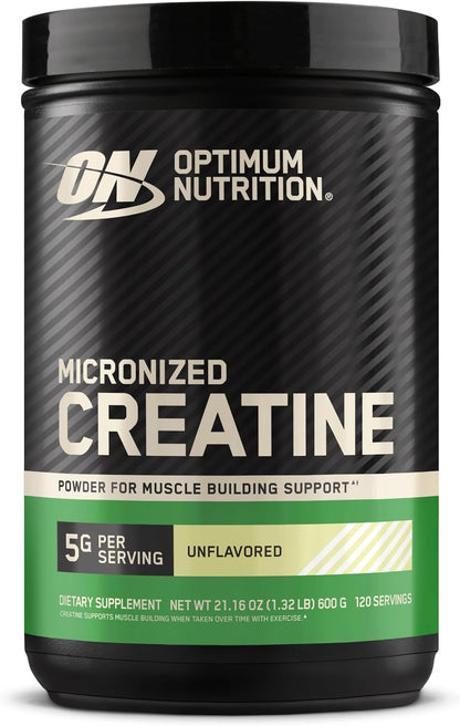 Optimum Nutrition Micronized Creatine Monohydrate Powder 5g Per Serving 120 Servings