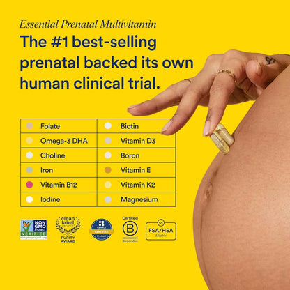 Ritual Prenatal Multivitamin With Omega-3 DHA Citrus 60 Capsules