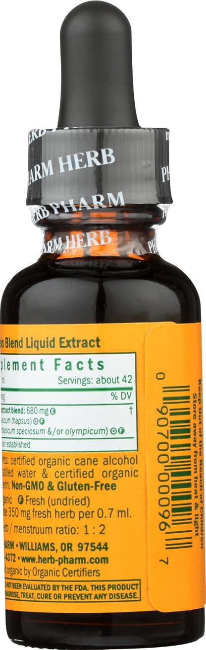 Herb Pharm Mullein Blend Respiratory Support Liquid