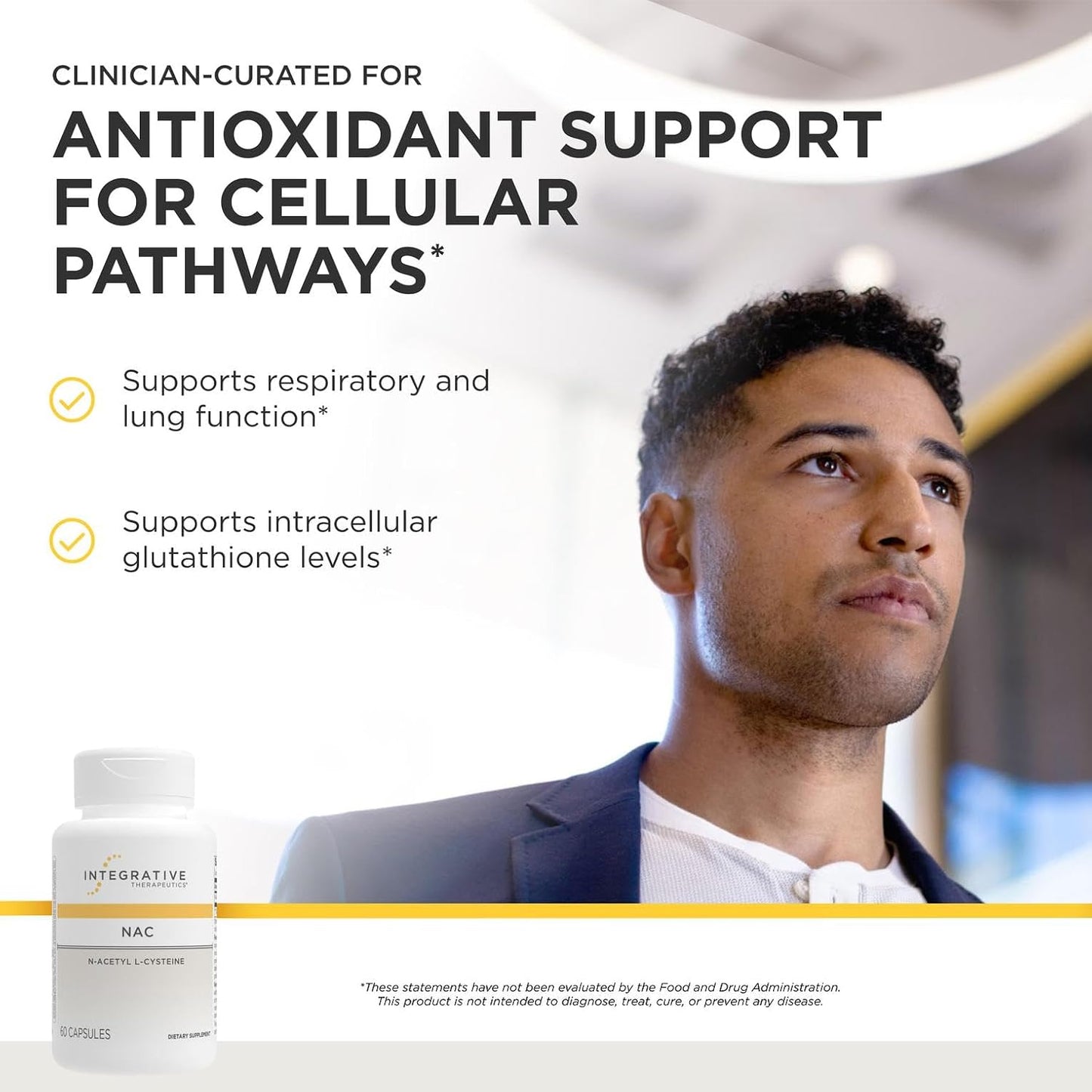 Integrative Therapeutics NAC Respiratory Lung Antioxidant Support Capsules
