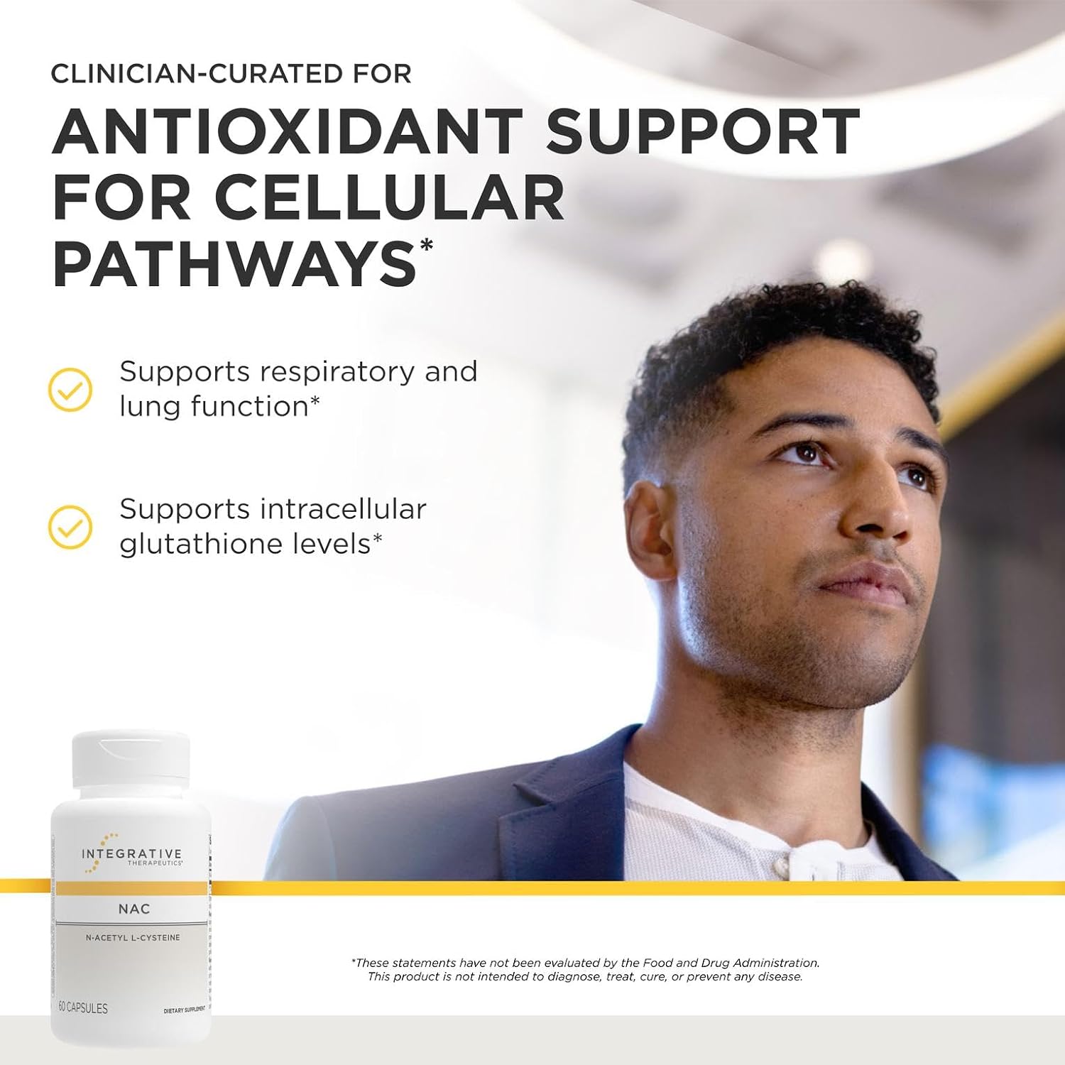 Integrative Therapeutics NAC Respiratory Lung Antioxidant Support Capsules