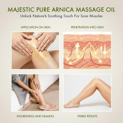 Majestic Pure Arnica Sore Muscle Massage Oil