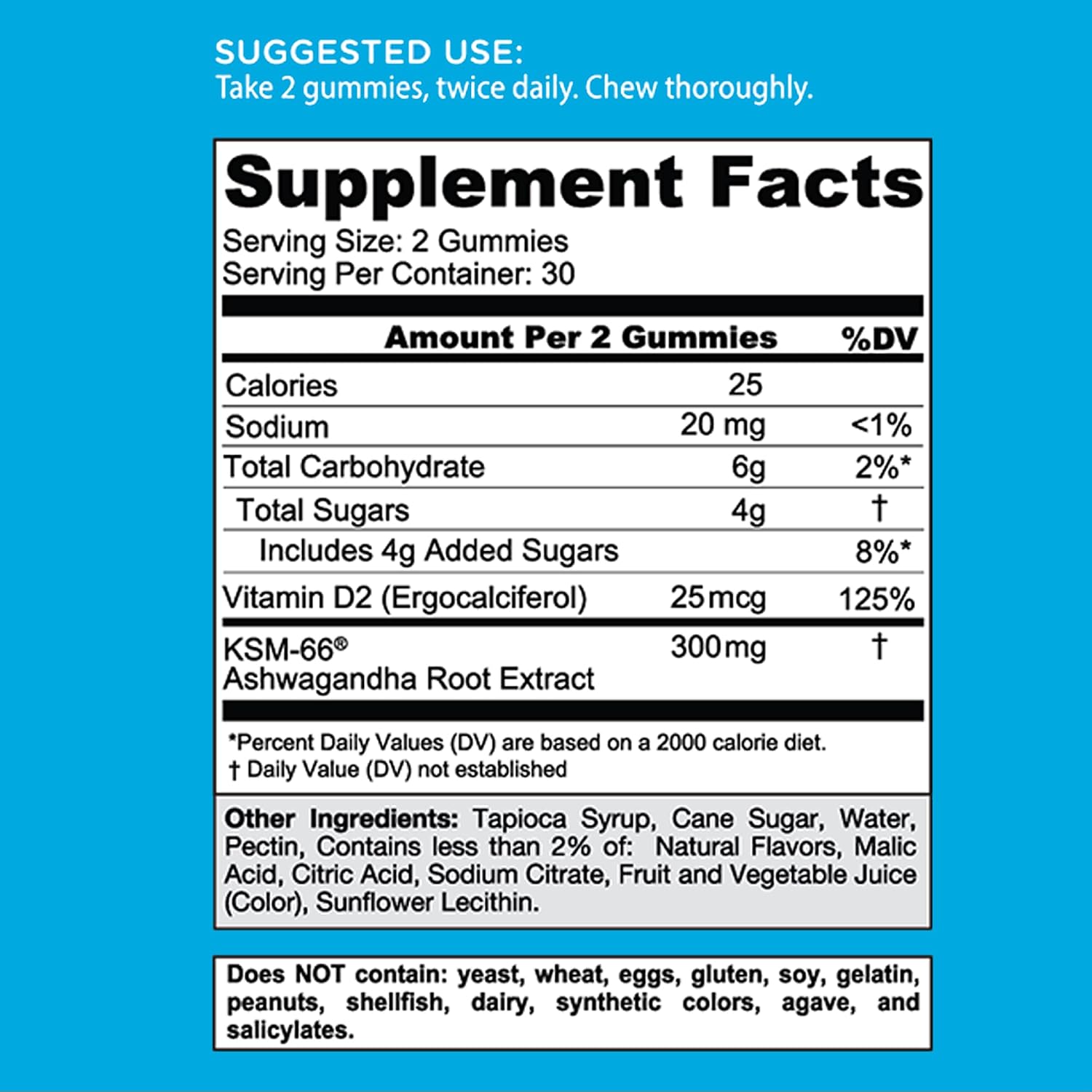 Goli Ashwagandha Vitamin D Dietary Supplement Gummies