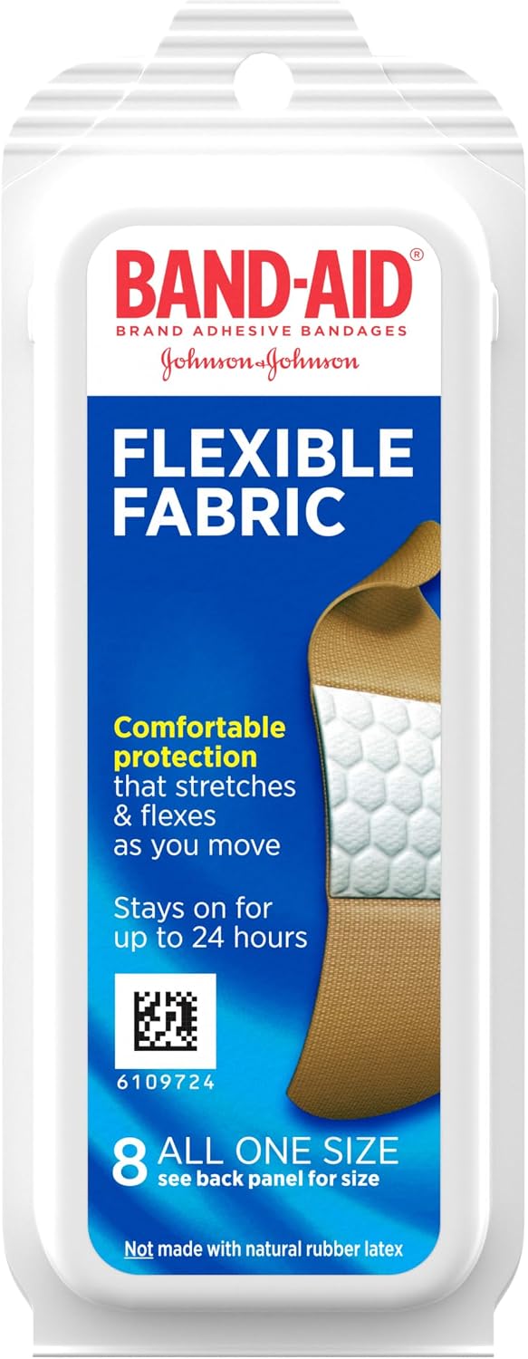 BAND-AID Flexible Fabric Adhesive Bandages All One Size 100 Count