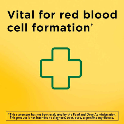 Nature Made Iron 65 mg Tablets Supplement for Red Blood Cell Support 180 Count