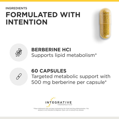 Integrative Therapeutics Berberine HCL Supplement for Metabolic Support