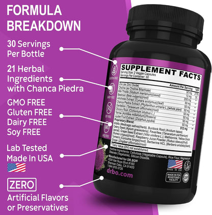 DR. BO Milk Thistle Liver Cleanse Detox Support Capsules
