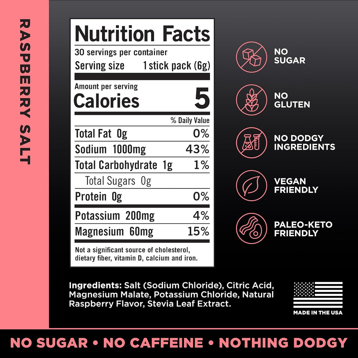 LMNT Zero Sugar Electrolytes Drink Mix 30 Count