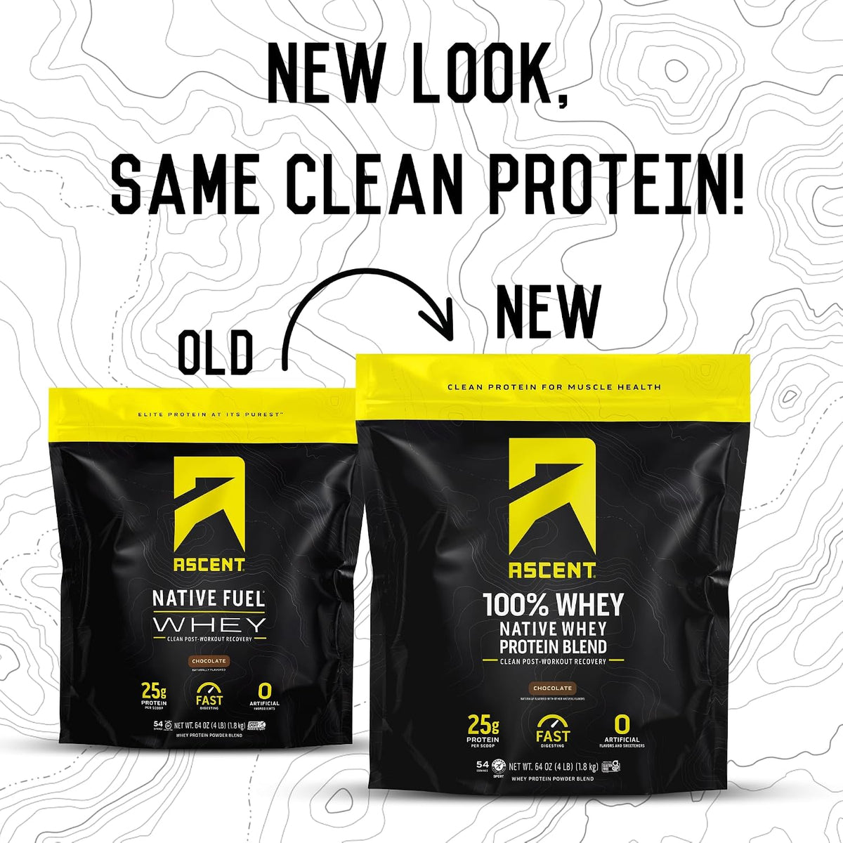 Ascent 100% Whey Protein Powder 4 lb
