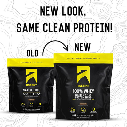 Ascent 100% Whey Protein Powder 4 lb