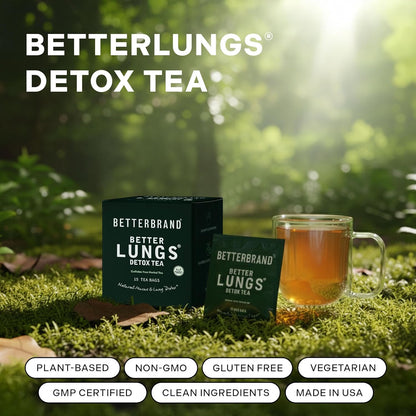 Betterbrand BetterLungs Lung Detox Respiratory Support Herbal Tea Bags