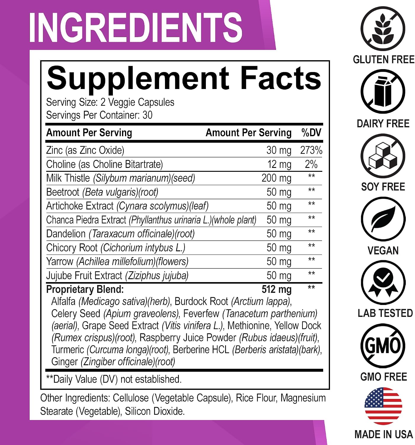 DR. BO Milk Thistle Liver Cleanse Detox Support Capsules