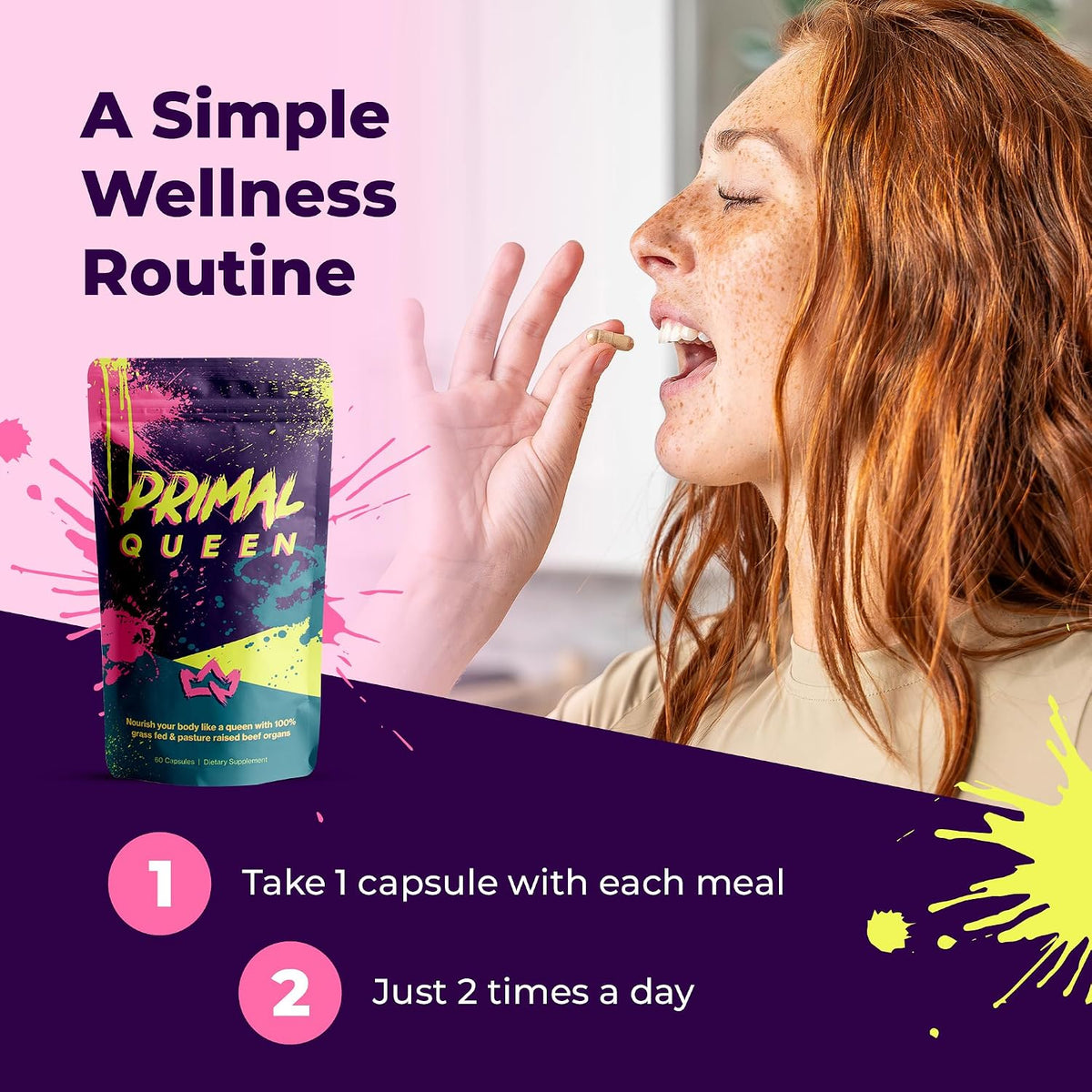 Primal Queen Grass Fed Beef Organ Supplement for Women