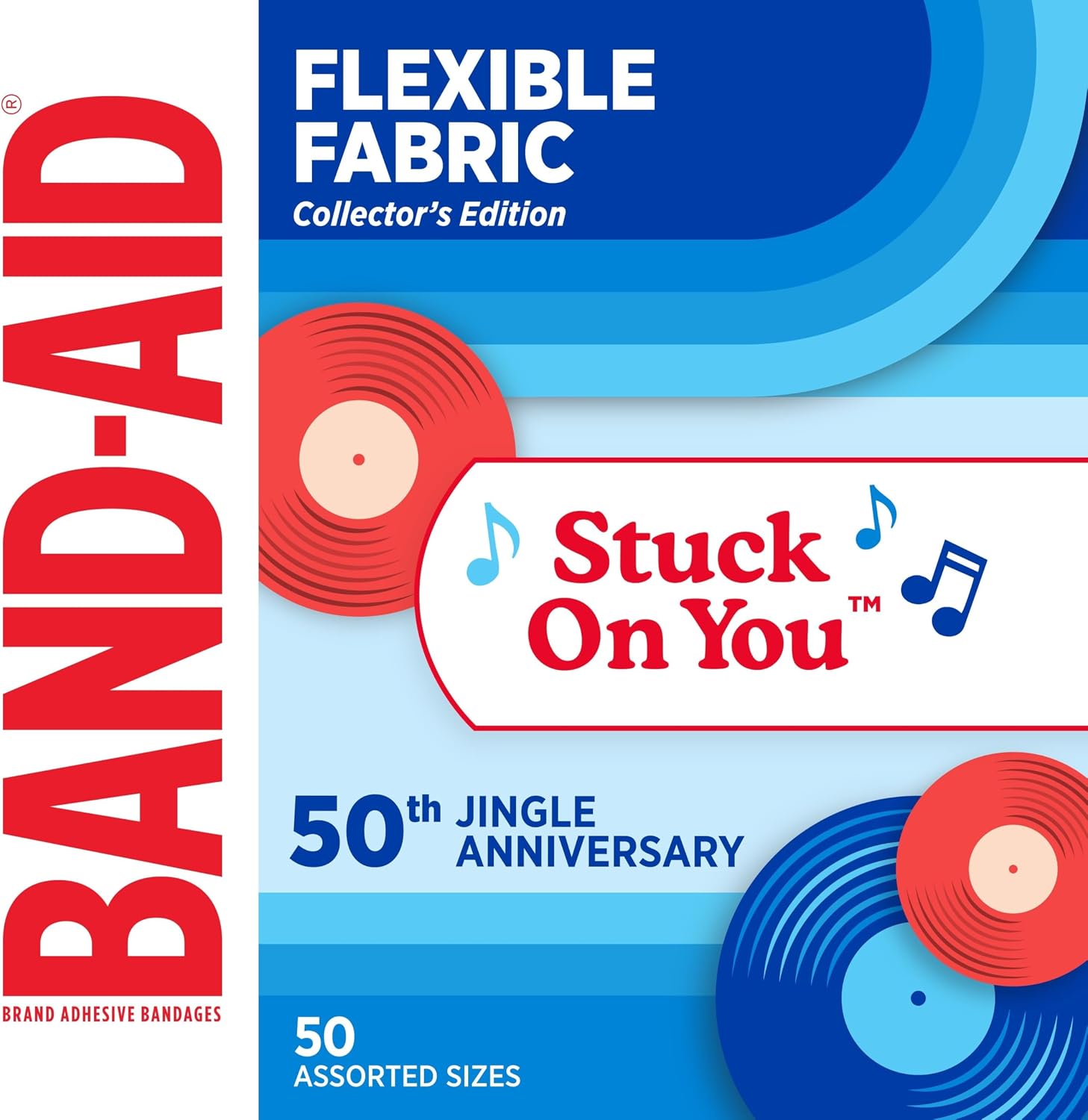 BAND-AID Flexible Fabric Adhesive Bandages All One Size 100 Count