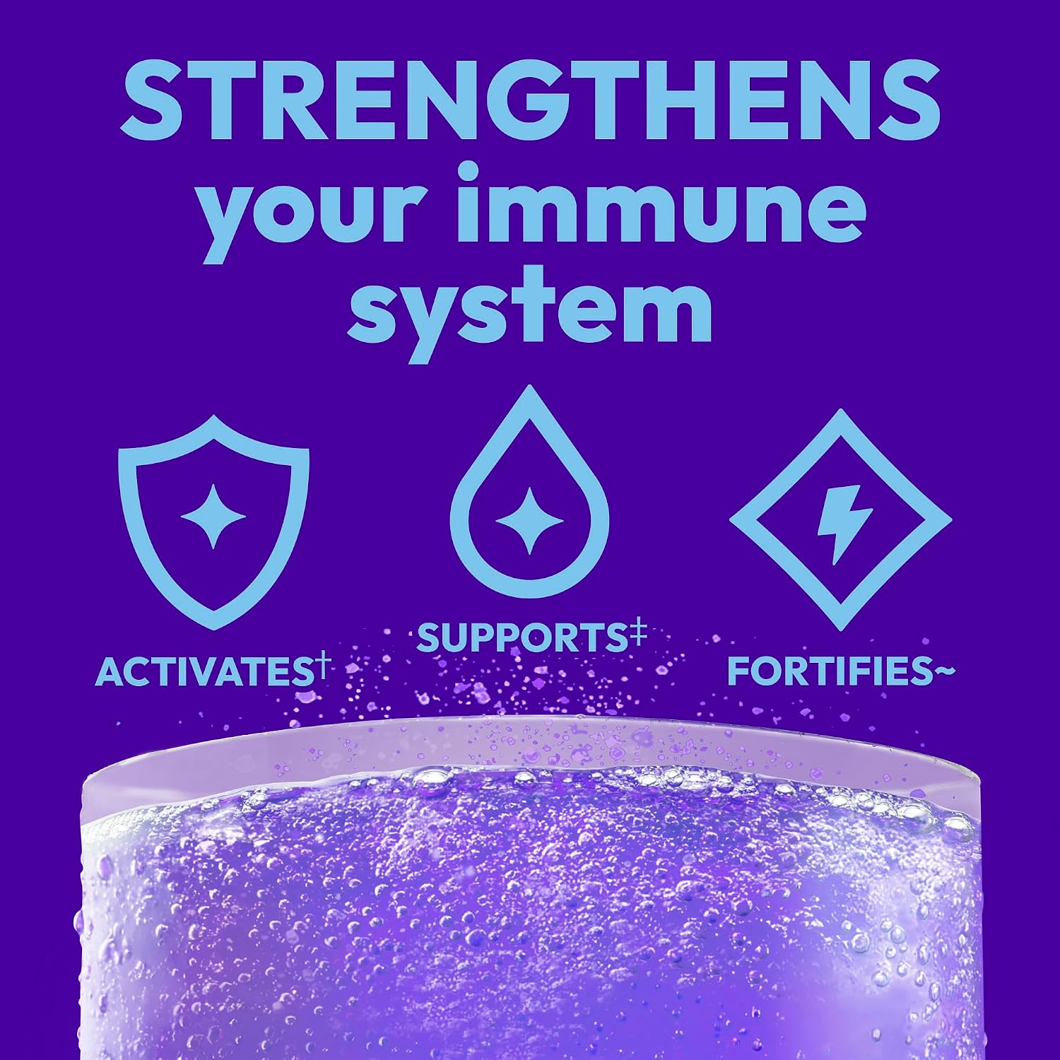 Emergen-C Immune+ Triple Action Immune Support Dietary Supplement Powder Packets