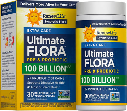 Renew Life Extra Care Probiotic Digestive Support Capsules