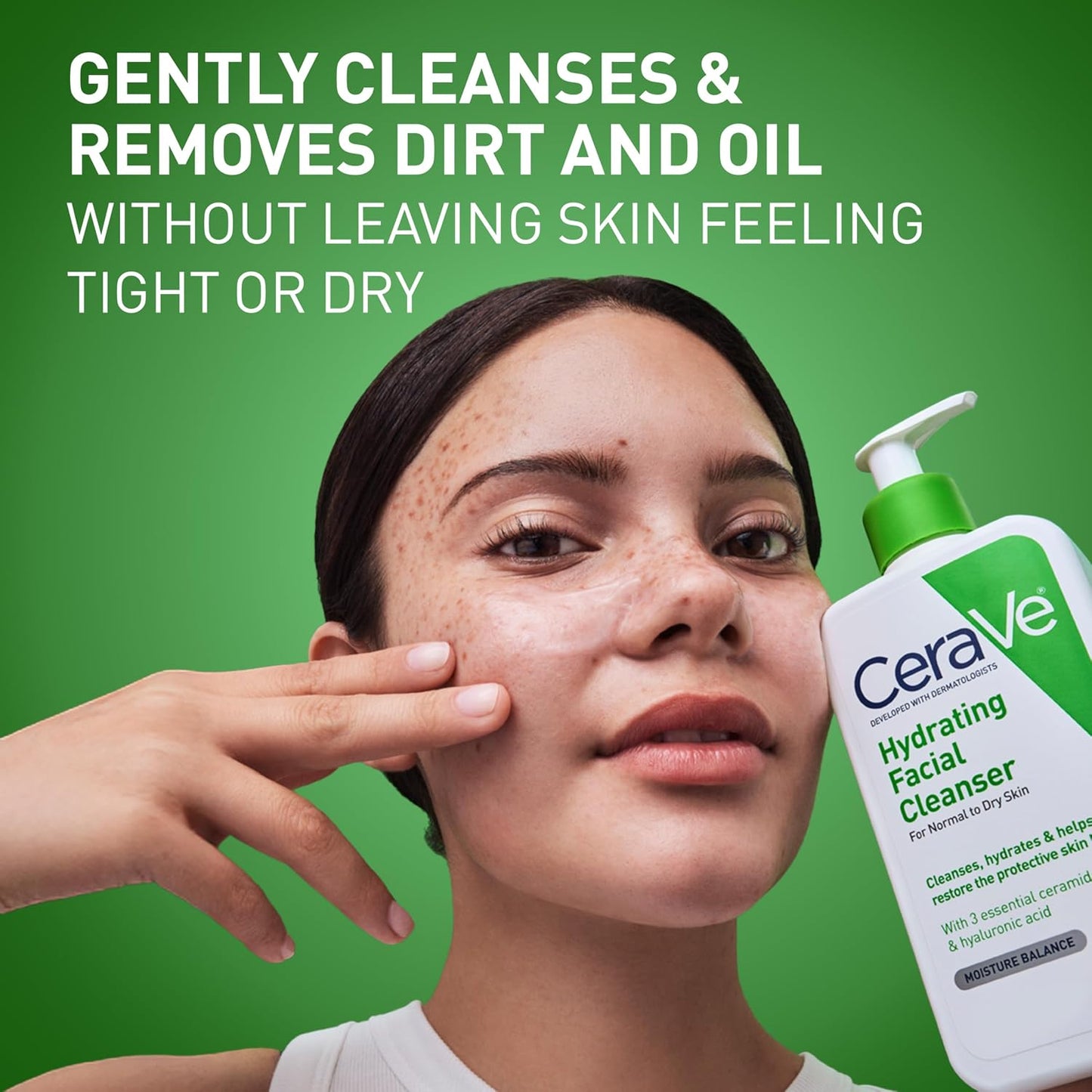 CeraVe Hydrating Face Wash Cleanser for Dry Normal Skin