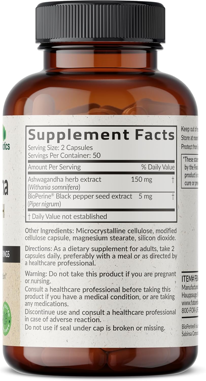 Futurebiotics Ashwagandha Stress Mood Support Capsules