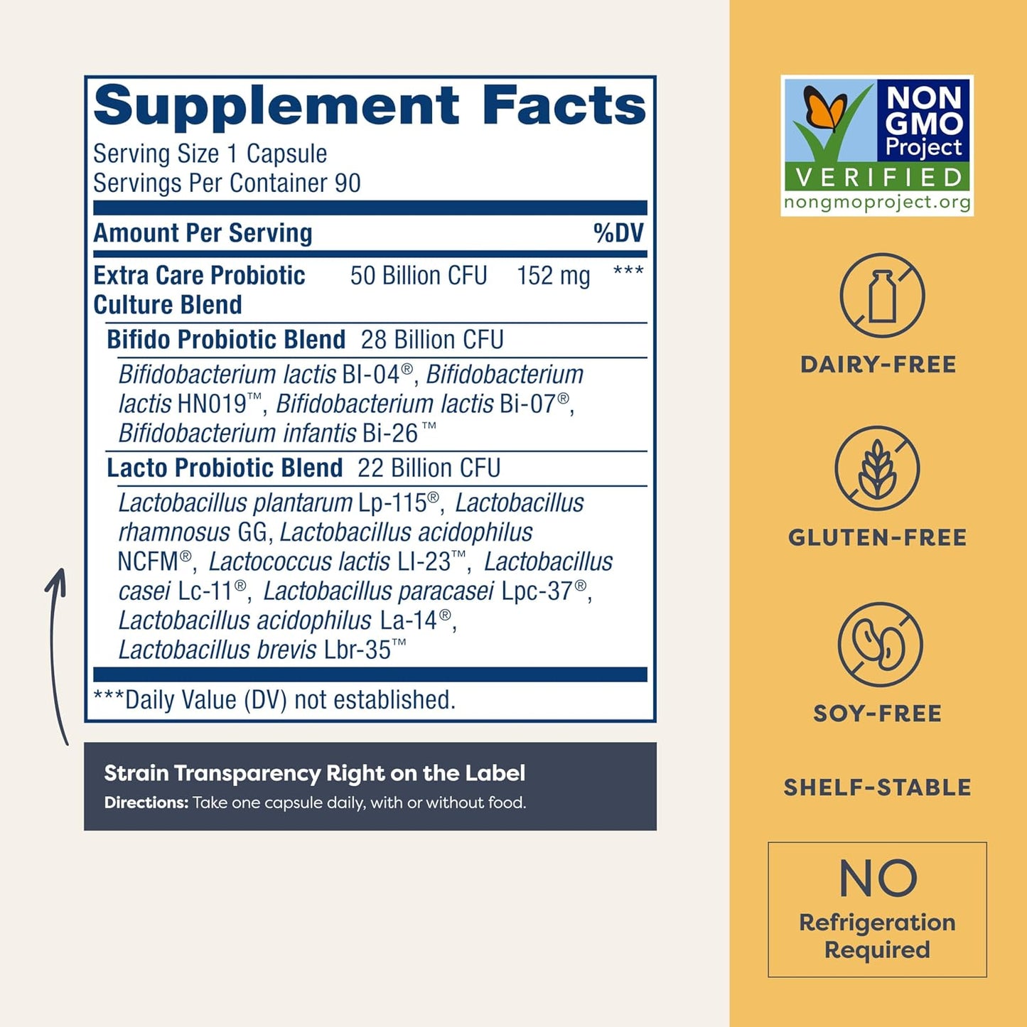 Renew Life Extra Care Probiotic Digestive Support Capsules