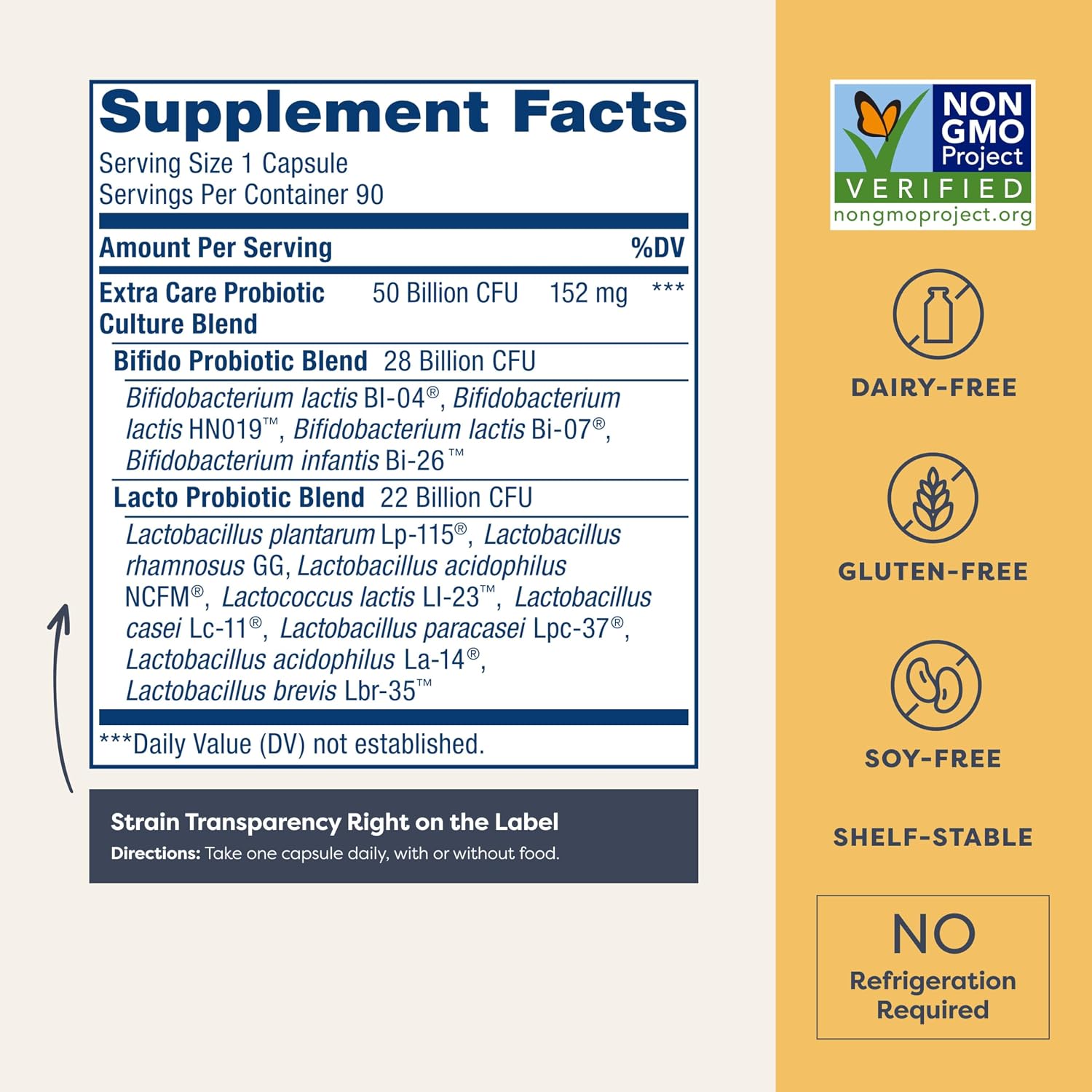Renew Life Extra Care Probiotic Digestive Support Capsules