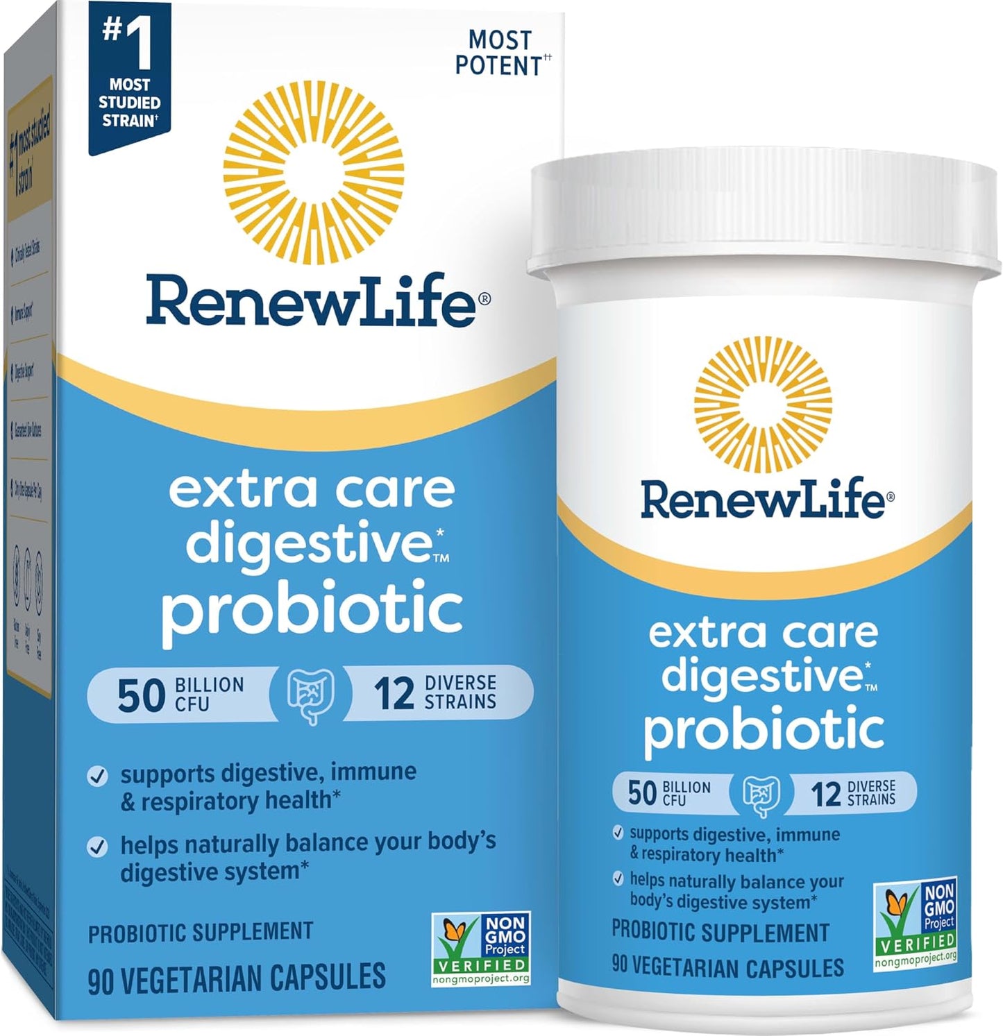 Renew Life Extra Care Probiotic Digestive Support Capsules