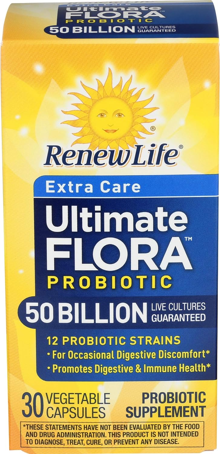 Renew Life Extra Care Probiotic Digestive Support Capsules