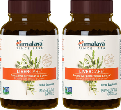 Himalaya LiverCare Liver Support Detox Cleanse Formula Capsules