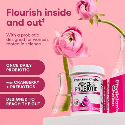 Physician's CHOICE Probiotics for Women 50 Billion CFU 6 Strains