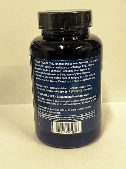 Super Beta Prostate Advanced Prostate Supplement for Men 60 Caplets