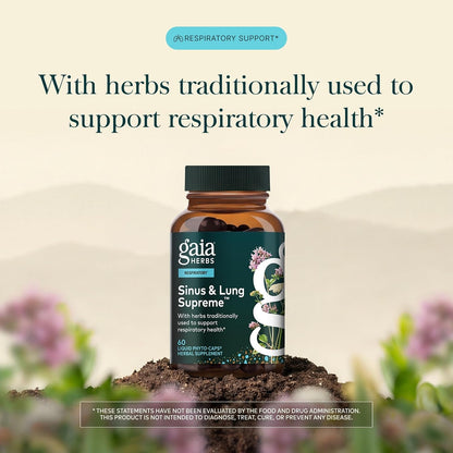 Gaia Herbs Sinus & Lung Supreme Respiratory Support Capsules