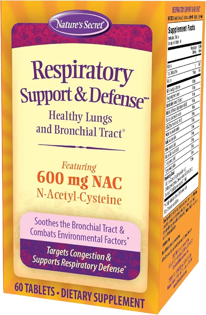 Nature's Secret Respiratory Support & Defense Tablets