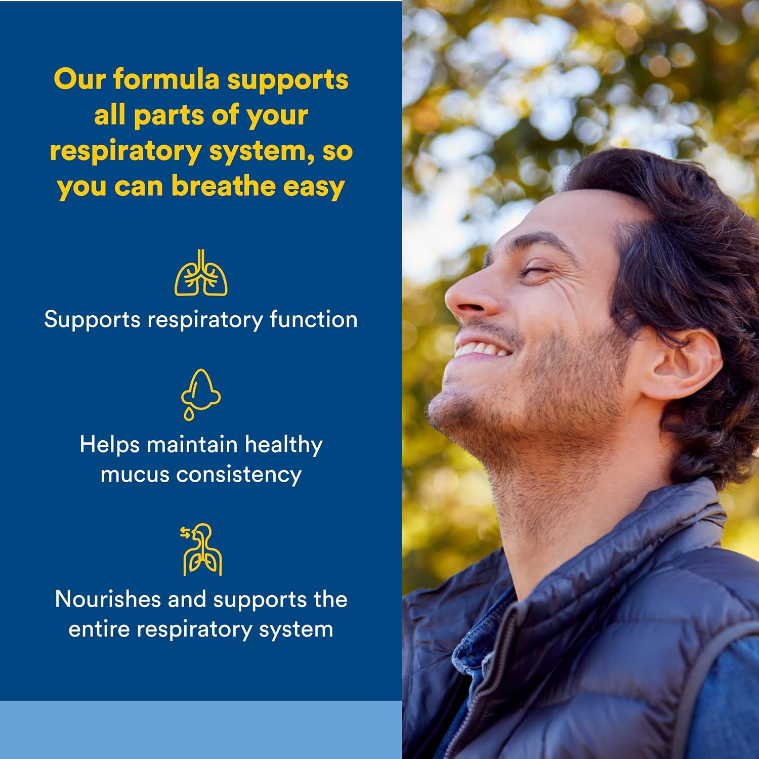 Natural Factors Lung Bronchial Sinus Health Respiratory Support Tablets