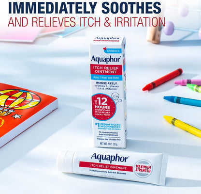 Aquaphor Children's Itch Relief Ointment 1% Hydrocortisone