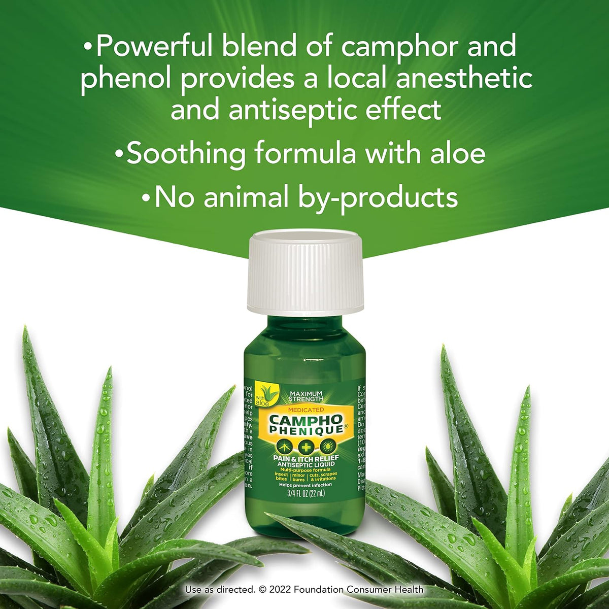 Campho Phenique Maximum Strength Antiseptic Liquid Bug Bite Itch Relief