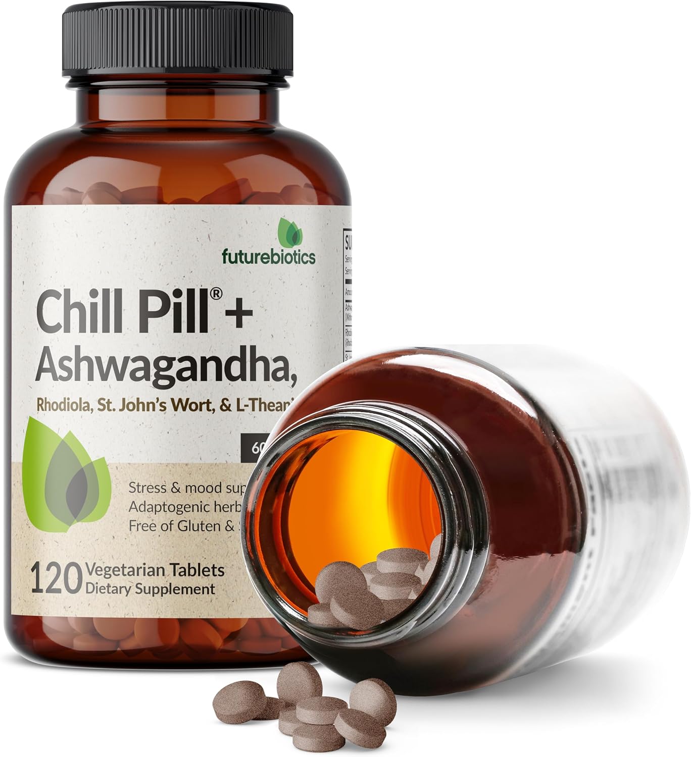 Futurebiotics Chill Pill Ashwagandha Stress Mood Support Tablets