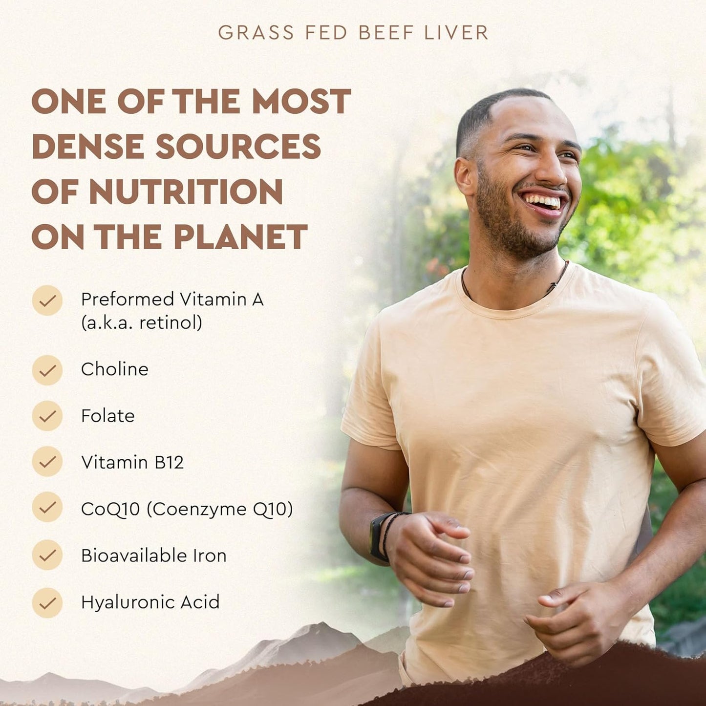 Ancestral Supplements Grass Fed Beef Liver 180 Capsules Freeze Dried
